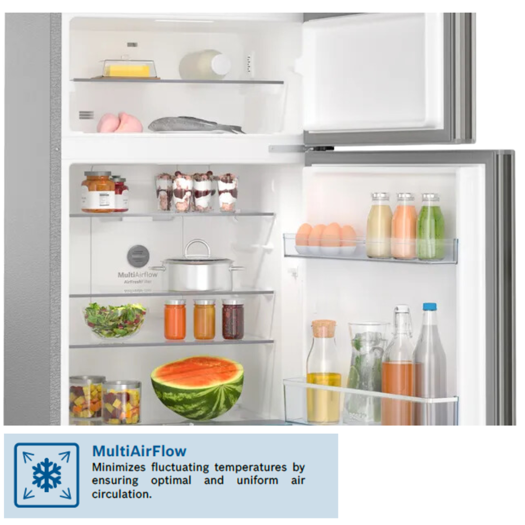 Bosch 332 Ltrs Triple Door Free-Standing Refrigerator - CMC33K03NI
